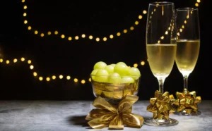 Rituais de Ano Novo com Uvas e Vinho